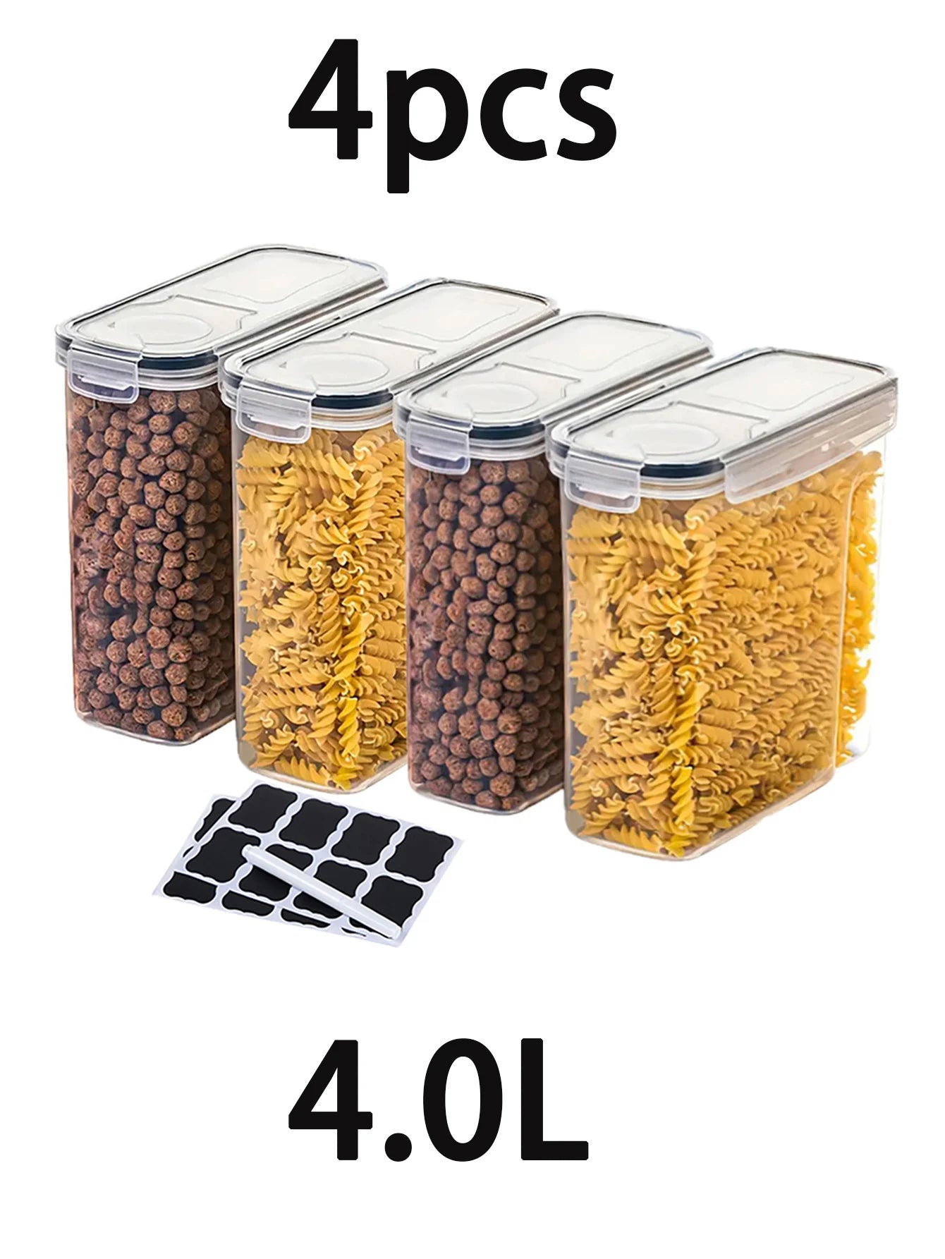 4-Piece Airtight Food Storage Containers Set