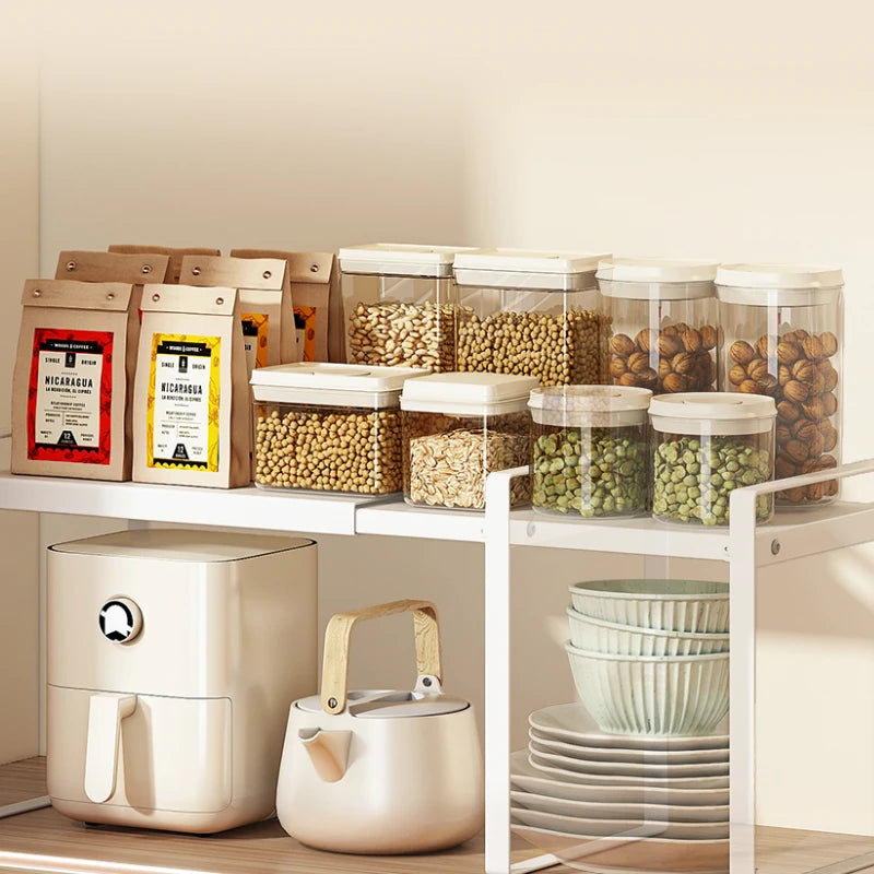 Expandable Cabinet Shelf Rack—Double Your Storage Space Instantly