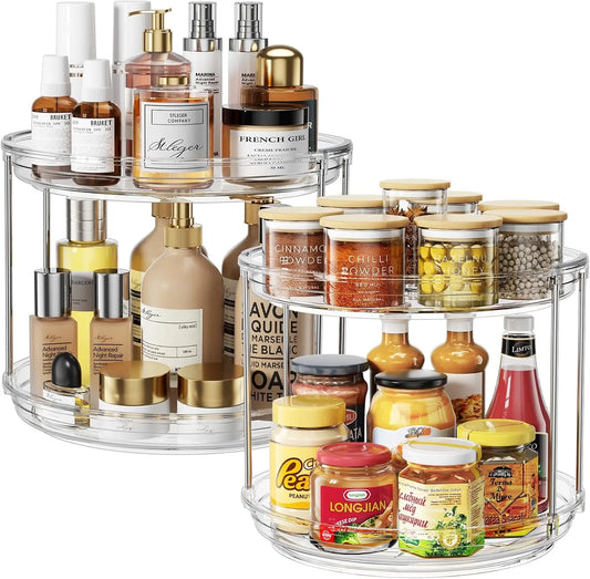 2-Tier Rotating Kitchen Organizer